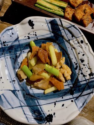 (a dish from the degustation menu)  at Yi'ersu Vegetarian Cuisine in Changsha