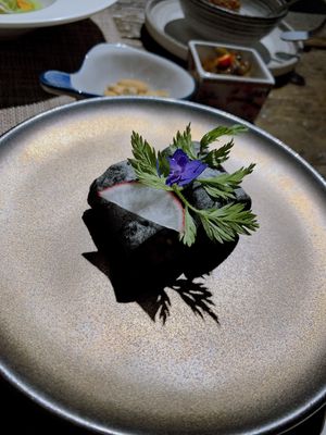 (a dish from the degustation menu)  at Yi'ersu Vegetarian Cuisine in Changsha