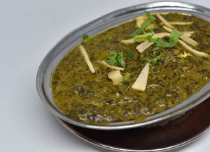 Saag Channa ( Spinach with Channa ) at Royal Tandoori in Granby