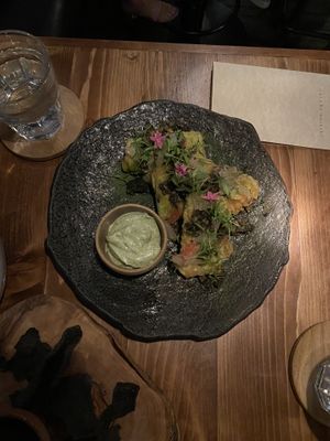 Zucchini beignet   at natuRe waikiki in Honolulu