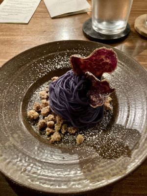 Sweet Potato Mont-Blanc  at natuRe waikiki in Honolulu