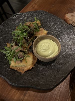 Crispy Kahumana Zucchini  at natuRe waikiki in Honolulu