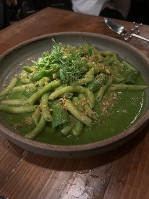 Macadamia Nut Pesto pasta  at natuRe waikiki in Honolulu