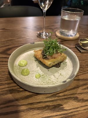 Zucchini with grapefruit and tapenade   at natuRe waikiki in Honolulu