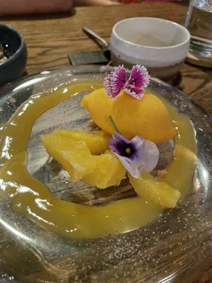 Lemon-shaped Sorbet   at natuRe waikiki in Honolulu