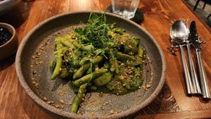 Pesto dish was so disappointing. I would skip this one. at natuRe waikiki in Honolulu