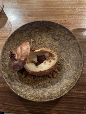 Onion soupp  at natuRe waikiki in Honolulu