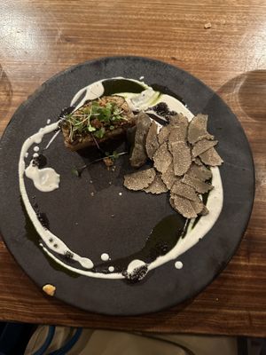 Lentil Tofu Steak / Egg Plant  at natuRe waikiki in Honolulu