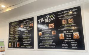 Menu  at Trap Vegan in Detroit