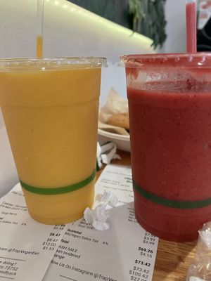 OG smoothie and Goji Berry smoothie   at Trap Vegan in Detroit