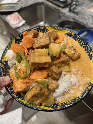 Pineapple Curry Prepared Vegan!   at Pad Thai in Asheville