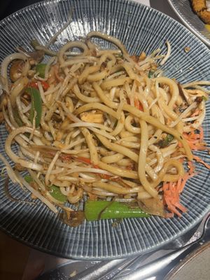 Vegan Pad Thai with udon noodles  at Wagamama - Leisure Park in Cambridge
