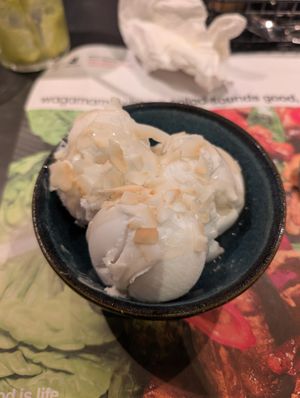 Coconut ice cream at Wagamama - Leisure Park in Cambridge