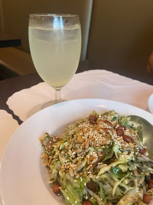 Limeade and Tea Leaf Salad  at Irrawaddy Taste of Burma in Stanton