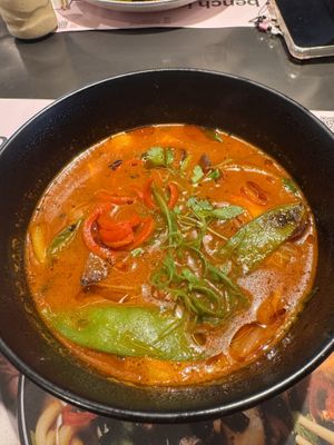 Korean tofu hotpot  at Wagamama - Paddington in West London
