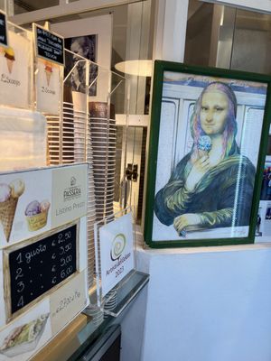   at Gelateria Della Passera in Florence