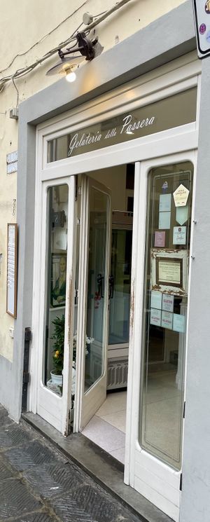   at Gelateria Della Passera in Florence