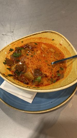 Napi leves/ soup of the day  #Veganuary at Vegan Garden Budapest in Budapest