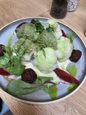 Cauliflower blossom   at Vegan Garden Budapest in Budapest