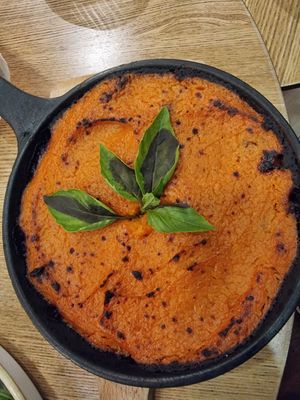 Shepherd's pie from sweet potato at Vegan Garden Budapest in Budapest