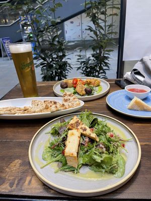 Starters. Hummus and quinoa salad   at Vegan Garden Budapest in Budapest