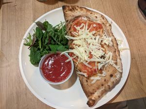 Calzone at Vegan Garden Budapest in Budapest
