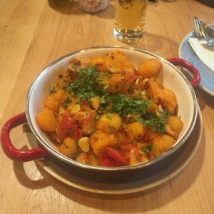 Vegan chicken (national Hungarian dish made vegan)  at Vegan Garden Budapest in Budapest