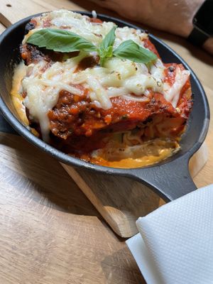 Vegan lasagne  at Vegan Garden Budapest in Budapest