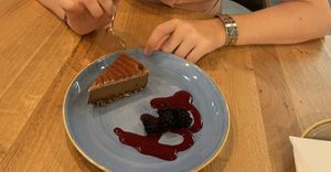 Tiramisu cake!  at Vegan Garden Budapest in Budapest