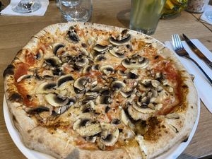 Pizza Fughi  at Vegan Garden Budapest in Budapest