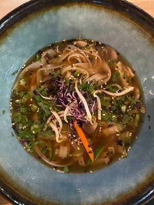Vegane Ramen Suppe  at Vegan Garden Budapest in Budapest