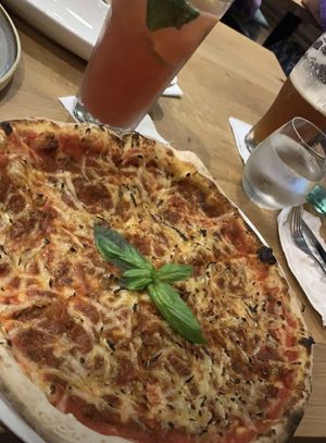 Bolognese Pizza  at Vegan Garden Budapest in Budapest