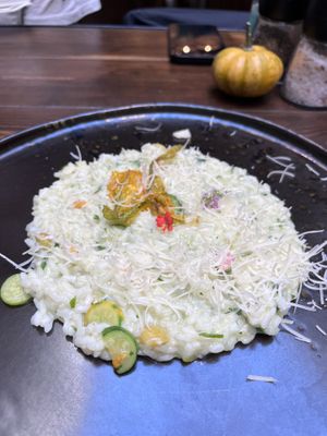 Courgettes risotto  at Vegan Garden Budapest in Budapest