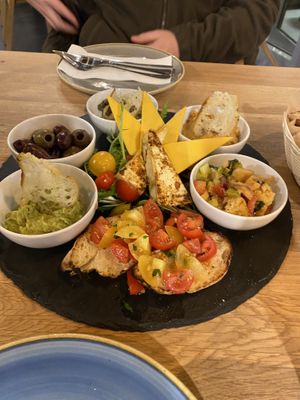 Starter sharing platter for 2  at Vegan Garden Budapest in Budapest