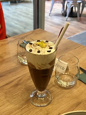 Hot chocolate   at Vegan Garden Budapest in Budapest