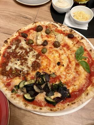 4 seasons pizza  at Vegan Garden Budapest in Budapest