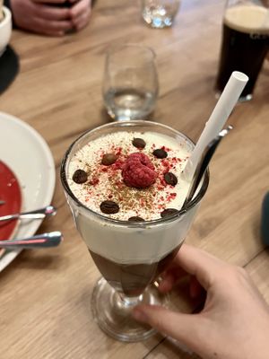 Hot chocolate   at Vegan Garden Budapest in Budapest