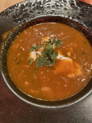 Goulash soup  at Vegan Garden Budapest in Budapest