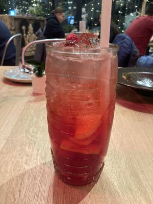 Cherry lemonade   at Vegan Garden Budapest in Budapest