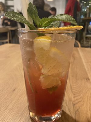Raspberry lemonade   at Vegan Garden Budapest in Budapest