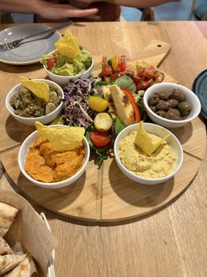 Sharer platter  at Vegan Garden Budapest in Budapest