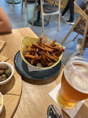 Sweet potato fries   at Vegan Garden Budapest in Budapest