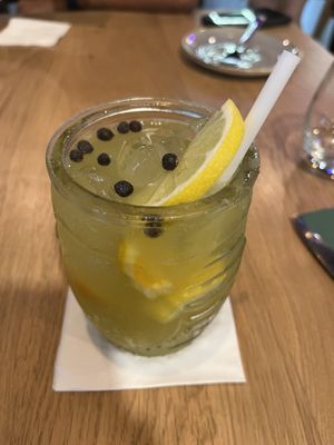 Elderflower lemonade  at Vegan Garden Budapest in Budapest