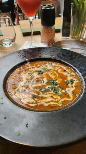 Goulash soup at Vegan Garden Budapest in Budapest