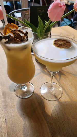 Piña Colada and daiquiri at Vegan Garden Budapest in Budapest