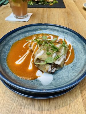 Hortobagy pancakes   at Vegan Garden Budapest in Budapest