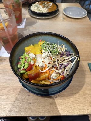 Sushi rice poke bowl  at Vegan Garden Budapest in Budapest