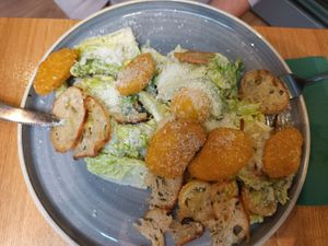 Caesar salad at Vegan Garden Budapest in Budapest