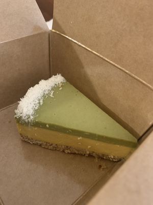 Cheesecake de Matcha  at Vegan Garden Budapest in Budapest