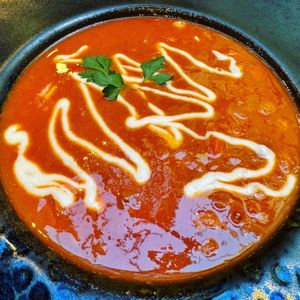 Vegan Hungarian Bean Stew - Goulash   at Vegan Garden Budapest in Budapest